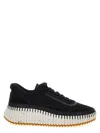 Chloé Nama Lace-up Sneakers In Black