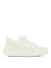 Chloé Chloe Nama Mix Material Low-top Sneakers In White