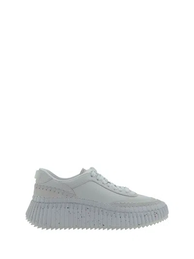 Chloé Nama Sneakers In Brilliant White