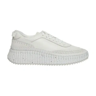 Chloé Nama Sneakers In Brilliant_white