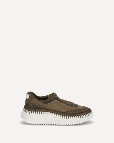 Chloé Nama Sneakers In Brown