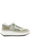 Chloé Nama Low-top Sneakers In Green