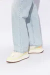 Chloé Chloe Womens Bone Nama Embroidered Leather Low-top Trainers
