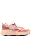 Chloé Nama Low-top Sneakers In Brown