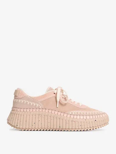 Chloé Nama Sneakers In Sand