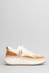 Chloé Natural Nama Trainer In Recycled Nylon Women In Sand