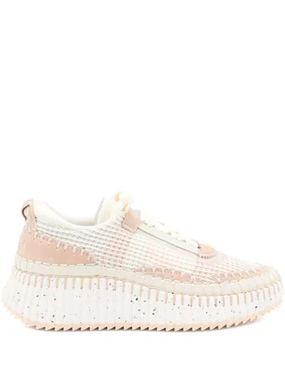 Chloé Nama Sneakers In Sand