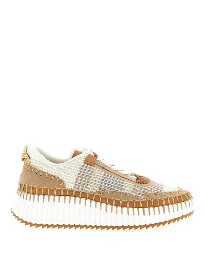 Chloé Nama Sneakers In Neutral