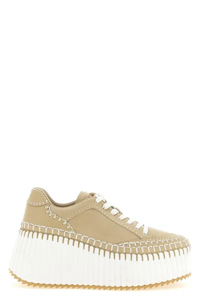 Chloé Nama Sneakers In Brown