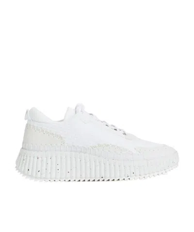 Chloé Nama Sneakers In White