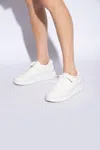 Chloé Nama Embroidered Suede And Recycled Mesh Sneakers In White