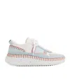 Chloé Nama Low-top Sneaker In Lower-impact Mesh In White