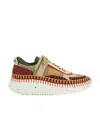 Chloé Nama Sneaker In Lower-impact Mesh In Multicolor