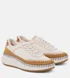 Chloé Chloe Nama Panelled Suede Sneakers In Brown