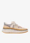Chloé Chloe Nama Whipstitch-trim Low Top Sneaker In Multi
