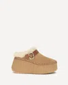 Chloé Women Nama Wedge Mules In Brown
