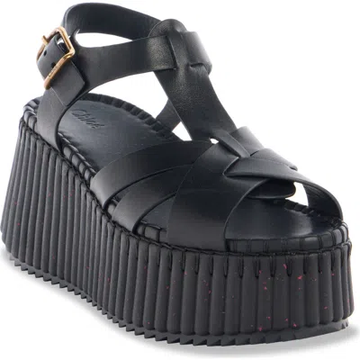 CHLOÉ CHLOÉ NAMA WEDGE PLATFORM SANDAL