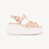 Chloé Nama Wedge Sandal In Multi