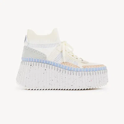 Chloé Nama Wedge Sneaker In Multi