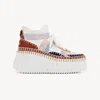 Chloé Nama Wedge Sneaker In Multi