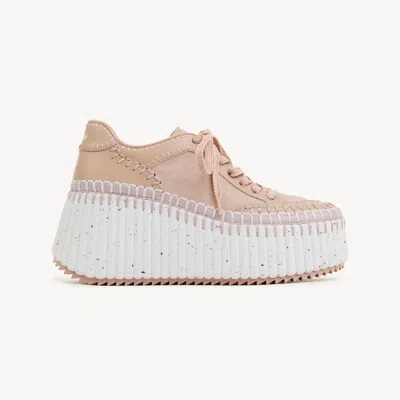 Chloé Nama Wedge Sneaker In Multi