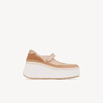 Chloé Nama Wedge Sneaker In Multi