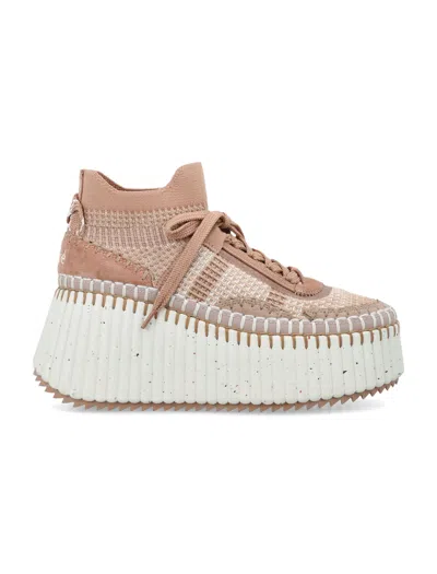 Chloé Nama Wedge Sneaker In Multi