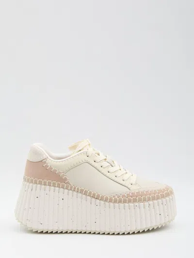 CHLOÉ NAMA WEDGE SNEAKERS