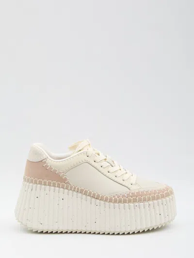 CHLOÉ NAMA WEDGE SNEAKERS