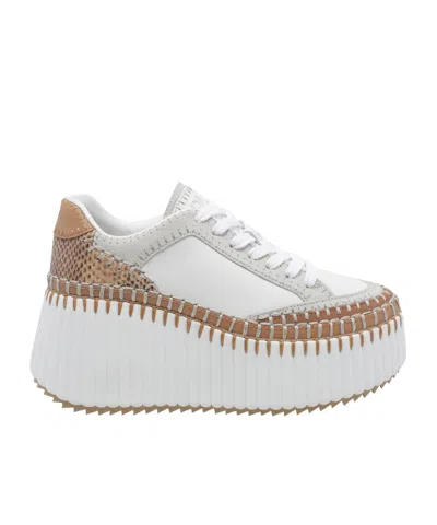 Chloé Nama Wedge Sneakers In Multi