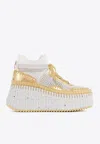 Chloé Wedge High-top Casual Shoes In White