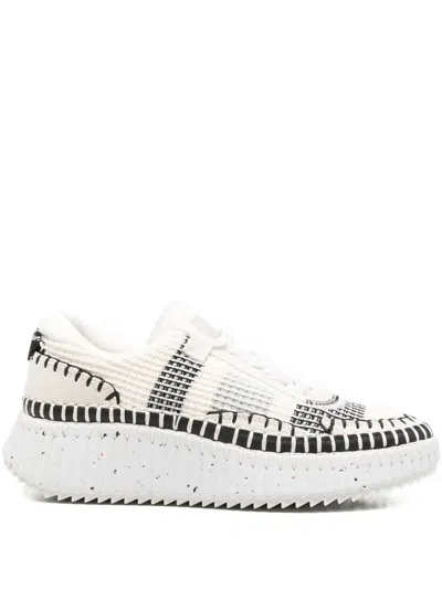 Chloé Nama Whipstitch-detail Sneakers In White