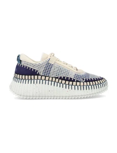 Chloé Nama Woman Sneakers In Blue