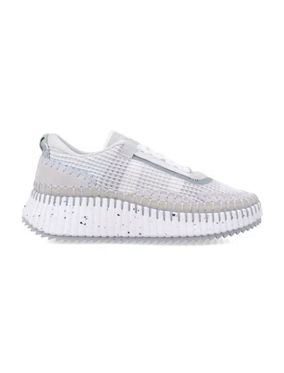 Chloé Nama Woman Sneakers In White