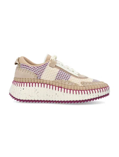 Chloé Nama Woman Trainers In Wild Purple