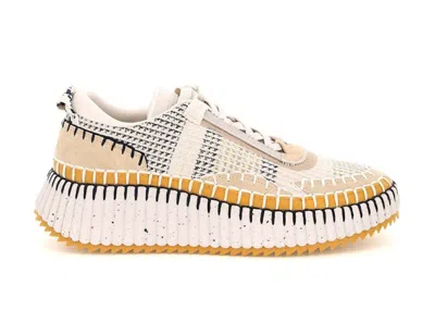 Pre-owned Chloé Nama (women's) Sneakers In Beige