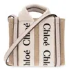Chloé Chloe Nano Woody Linen Canvas Tote