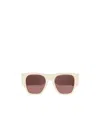 Chloé Naomy Oversize-frame Sunglasses In Nude