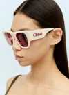 Chloé Naomy Sunglasses In Ivory
