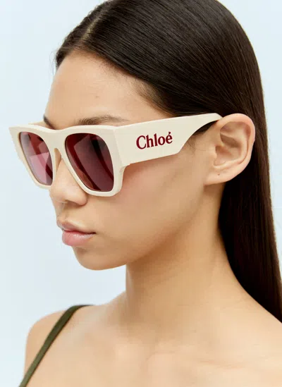 Chloé Naomy Sunglasses In Ivory