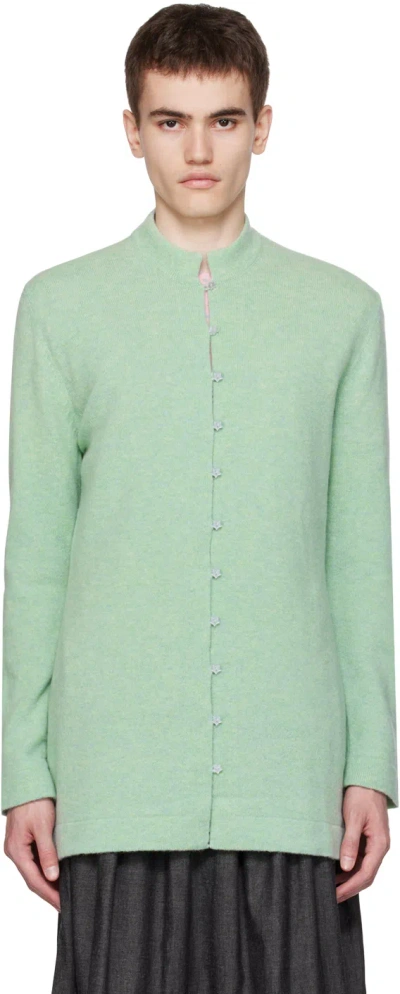 Chloè Nardin Green Crewneck Cardigan In Jade