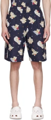 Chloè Nardin Navy Printed Shorts In Navy