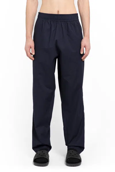 Chloè Nardin Decorative-button Straight-leg Pants In Blue
