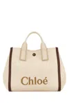 Chloé Chloe Women Sand Fabric Medium Chloe Carry Shopping Bag In Brown
