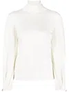 Chloé High-neck Fine-knit Jumper In White