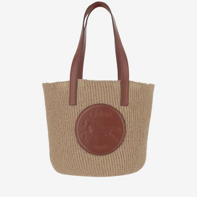 Chloé Natural Horse Medal Tote Bag