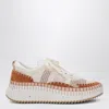 Chloé Natural Nama Trainer In Recycled Nylon Women