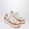 Chloé Natural Nama Trainer In Recycled Nylon Women In White