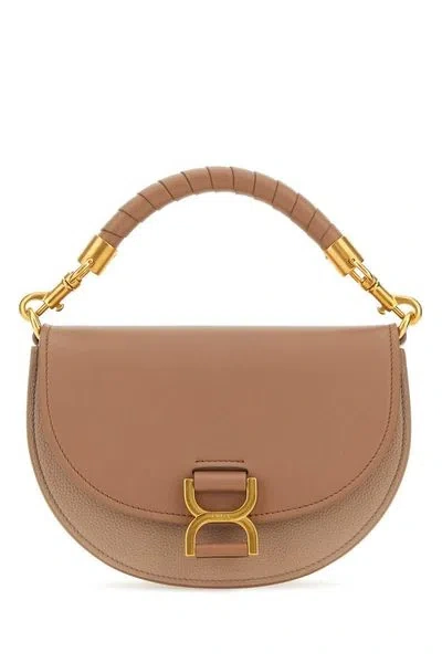 Chloé Natural Raffia Marcie Chain Flap Hobo Handbag In Pink