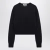 Chloé Navy Blue Alpaca-blend Sweater Women In Black